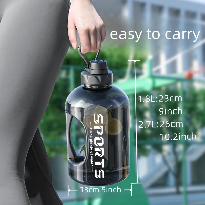 Large Capacity Portable Water Bottle with Scale for Outdoor Sports and Fitness