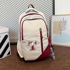 Casual Student Bag Large Capacity Backpack With Pendant