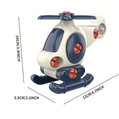 Educational Helicopter Toy Finger Bicycle Simulation Mini Alloy Model