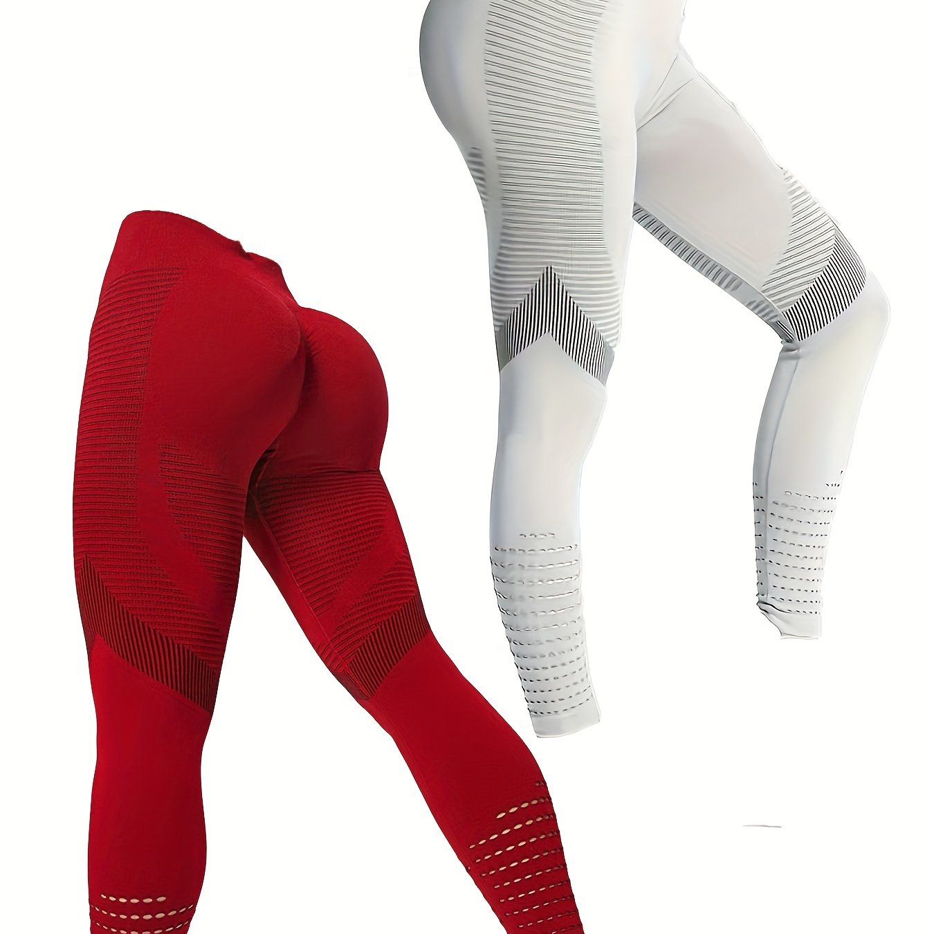 Sporty Yoga Pants High Stretch Slim Fit Hollow Out Leggings