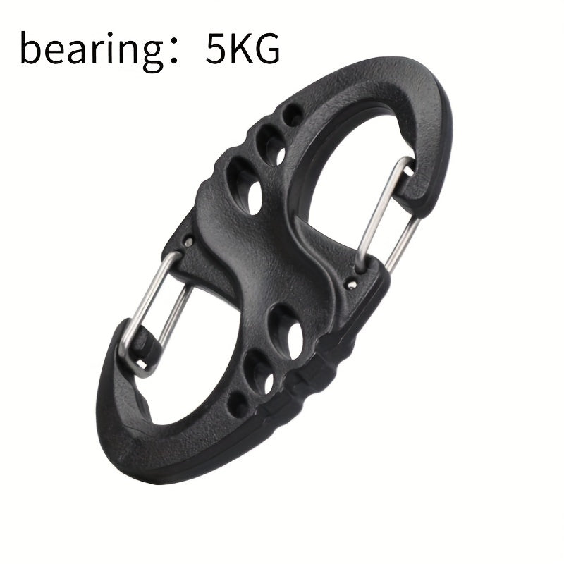 10pcs Carabiner Spring Hooks for Outdoor Backpacks Camping Fishing