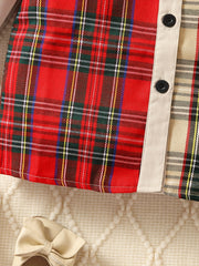 Girls Casual Plaid Shirt Top For Fall