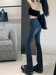 High Waist Flare Jeans Retro Bell Bottom Jeans