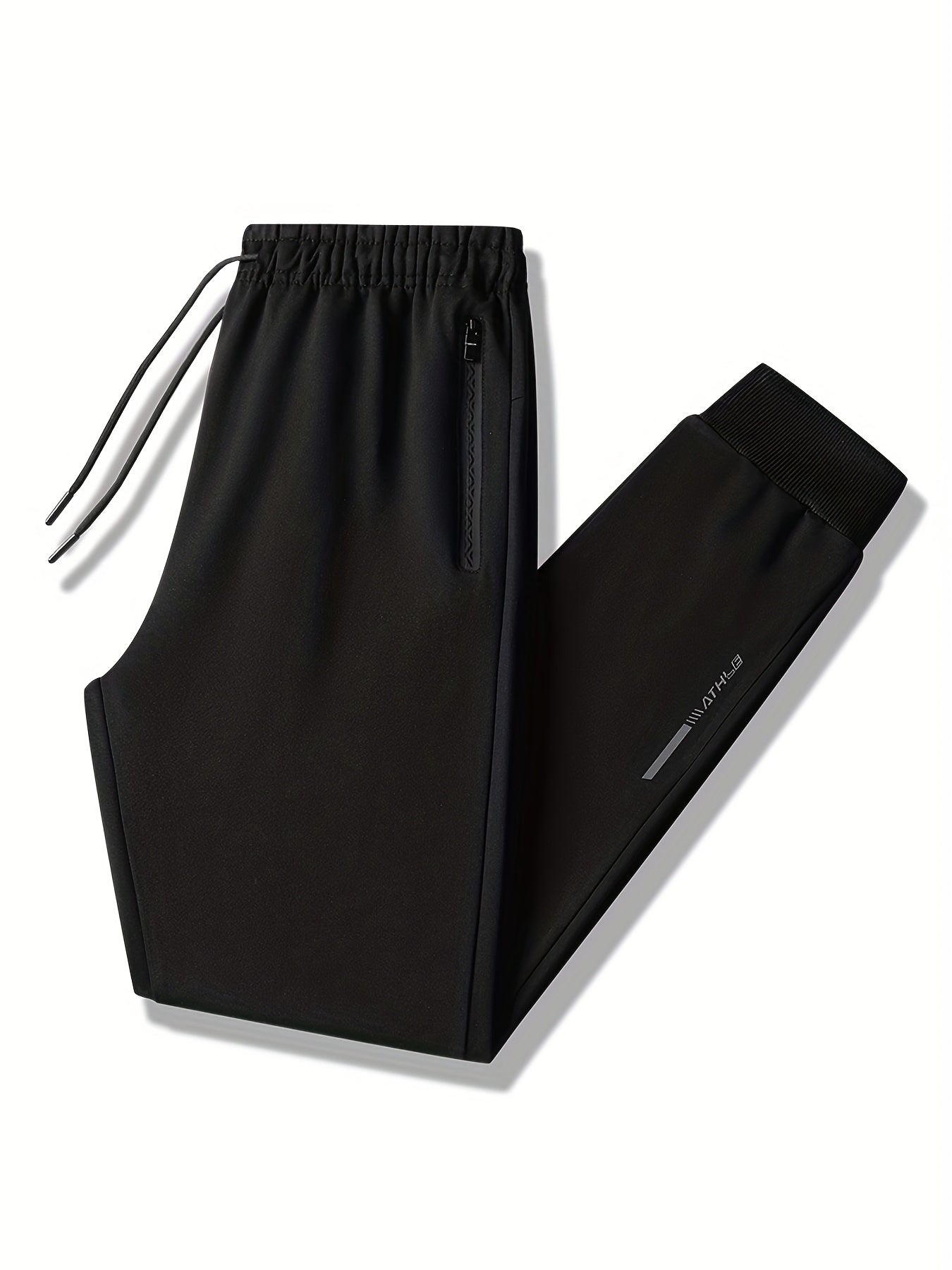 Men's Lightweight Breathable Sports Joggers with Zipper Pockets