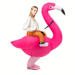 Hilarious Flamingo Inflatable Costume Set Christmas Halloween Thanksgiving