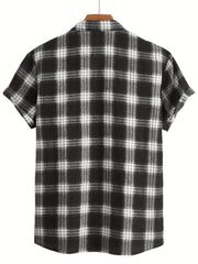 Men's Retro Ethnic Print Camp Collar Bowling Shirt