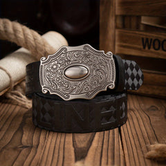 Men's Western-Style Casual PU Leather Belt
