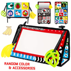 Kids' Recognition Mirror Cloth Book - High Contrast Patterns