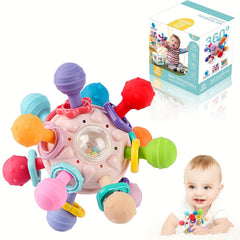 Montessori Teething Toy for Babies 0-12 Months