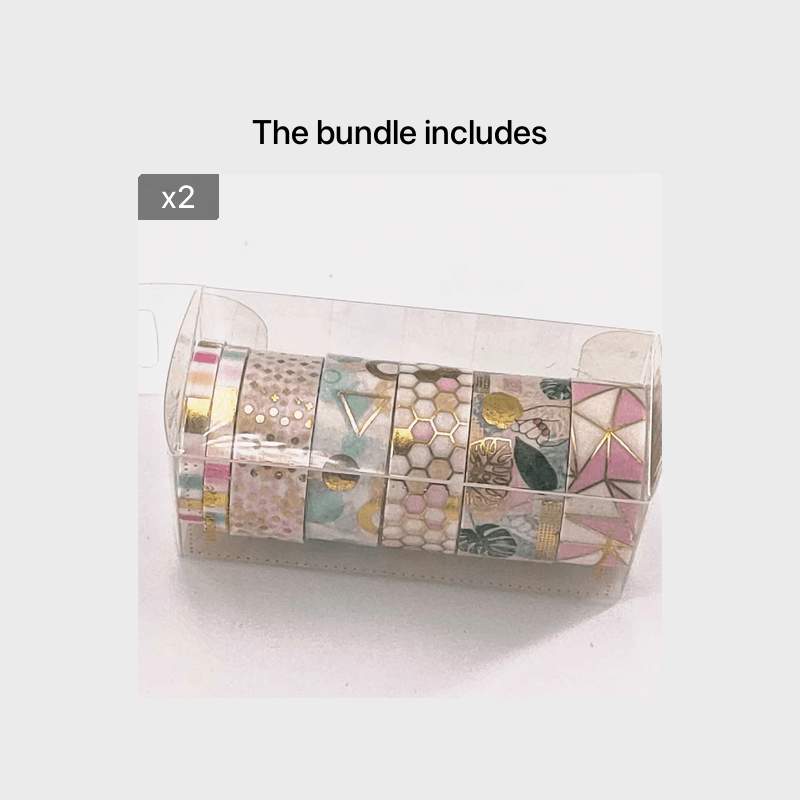 Geometric Lattice Journal and Paper Tape Foil Set