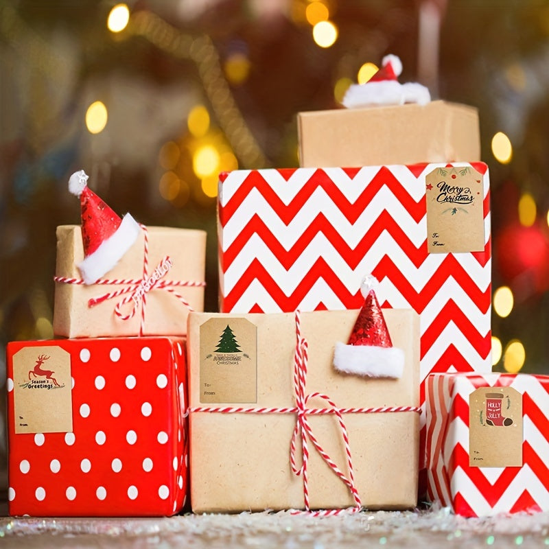300 Christmas Holiday Decoration Sticker Roll Self-adhesive Label