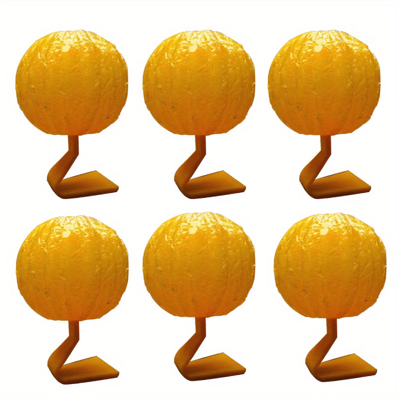 6pcs Indoor Fly Catcher Pumpkin Shaped Non Toxic Odorless for Indoor/Outdoor Use