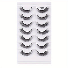 7 Pairs Natural-Looking False Lashes for Makeup Bulk
