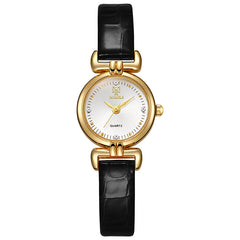 6pcs PU Leather Strap Circular Dial Quartz Watch for Men and Women