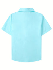 Boys Short Sleeve Button Down Shirt