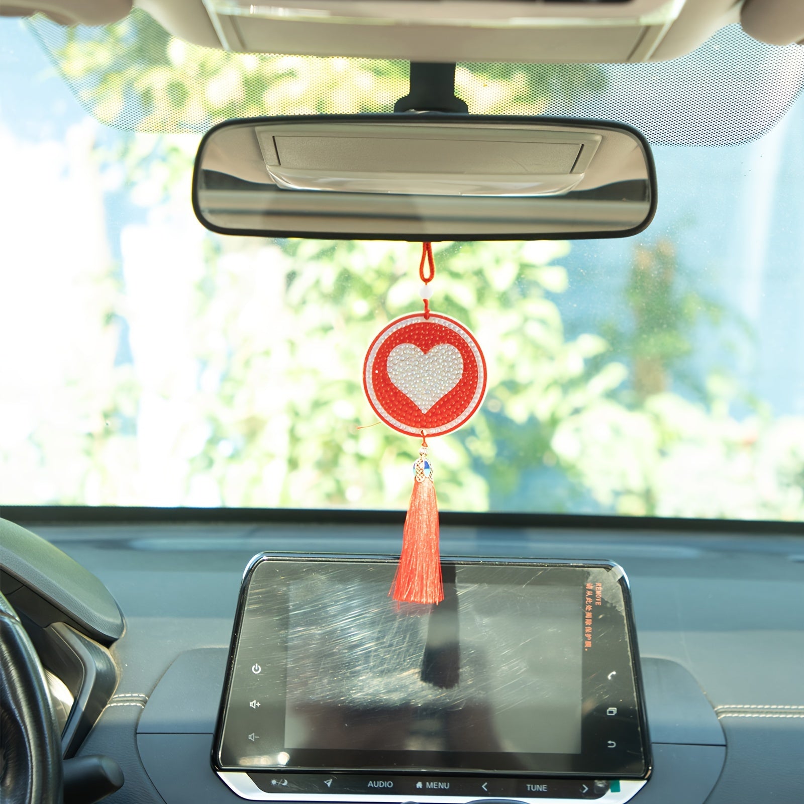 DIY Diamond Painting Car Hanging Ornaments Crafts Holiday Birthday Love