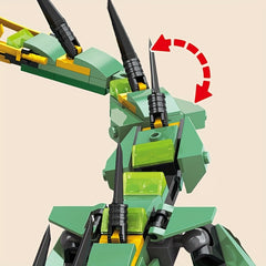 Educational Green Dragon Building Blocks Toy Set 507pcs