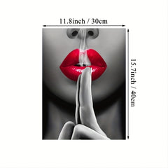 Sexy Red Lips Wall Art Print for Bedroom Living Room
