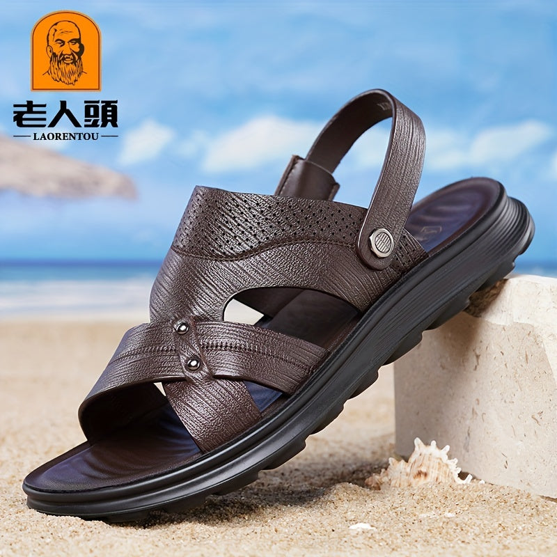 LAORENTOU Men's Wear resistant Sandals Quick Drying Comfy Slides