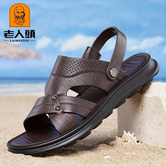 LAORENTOU Men's Wear resistant Sandals Quick Drying Comfy Slides