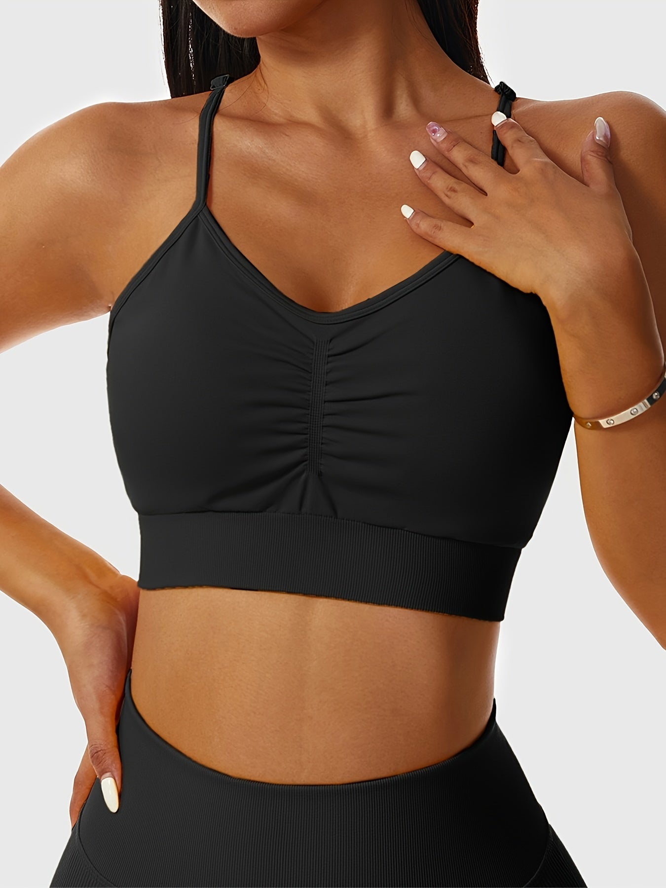 High Elastic Fitness Beauty Back Cami Sports Bra