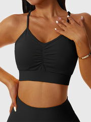 High Elastic Fitness Beauty Back Cami Sports Bra