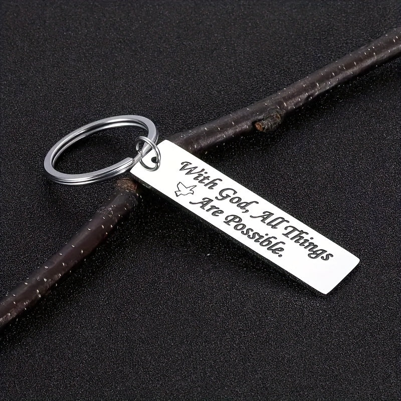 Faith Gift Keychain For Friends Birthday Graduation Gift