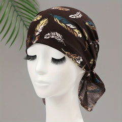 Paisley Print Head Wrap Turban Elastic Bandana Unisex Headscarf