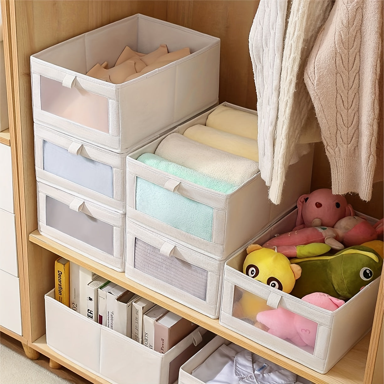 Foldable Storage Box Organizer for Wardrobe