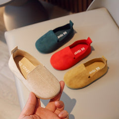 Girls Slip On Shoes Lightweight Non Slip Soft Flat Sole Indoor Outdoor