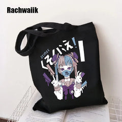 90s Goth Gothic Shopping Bag Graphic Tote Harajuku Shopper Bag