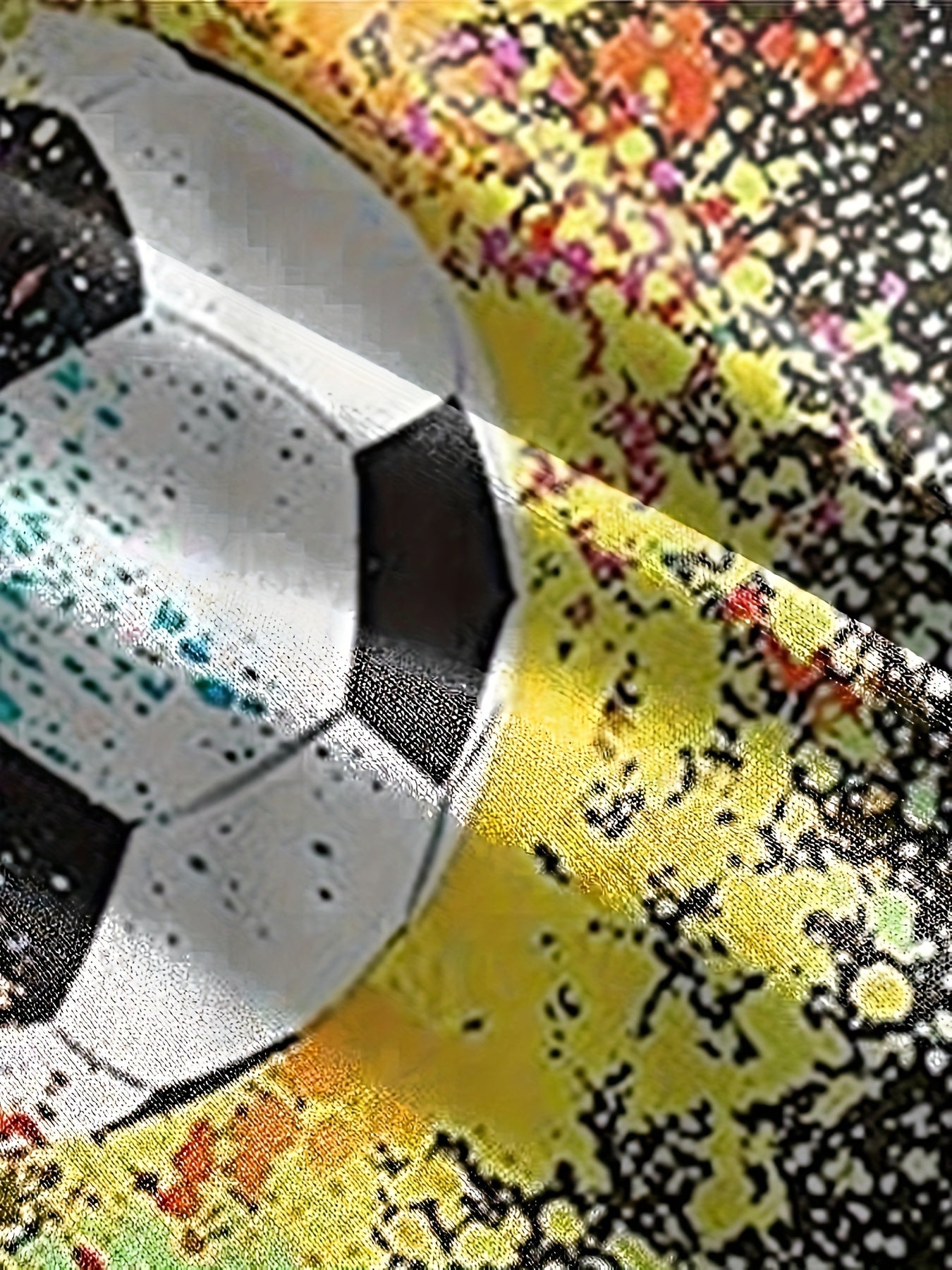 Football And Splash 3D Print Boy's T shirt Casual Short Sleeve Comfortable