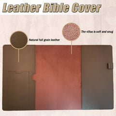 Leather Bible Cover Leather Book Cover Perfect Gift For Friends Families