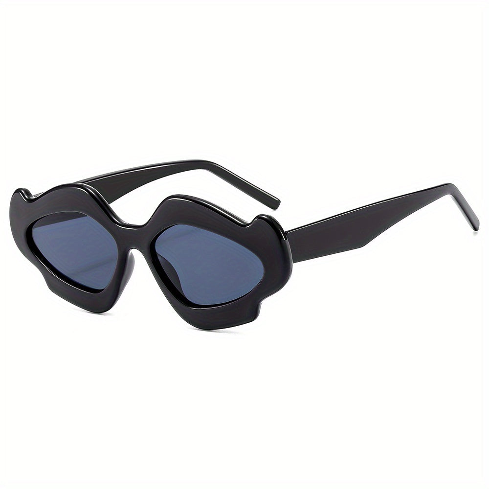 Y2K Lip Blossom Ball Dressing Mirror Unisex Sunglasses