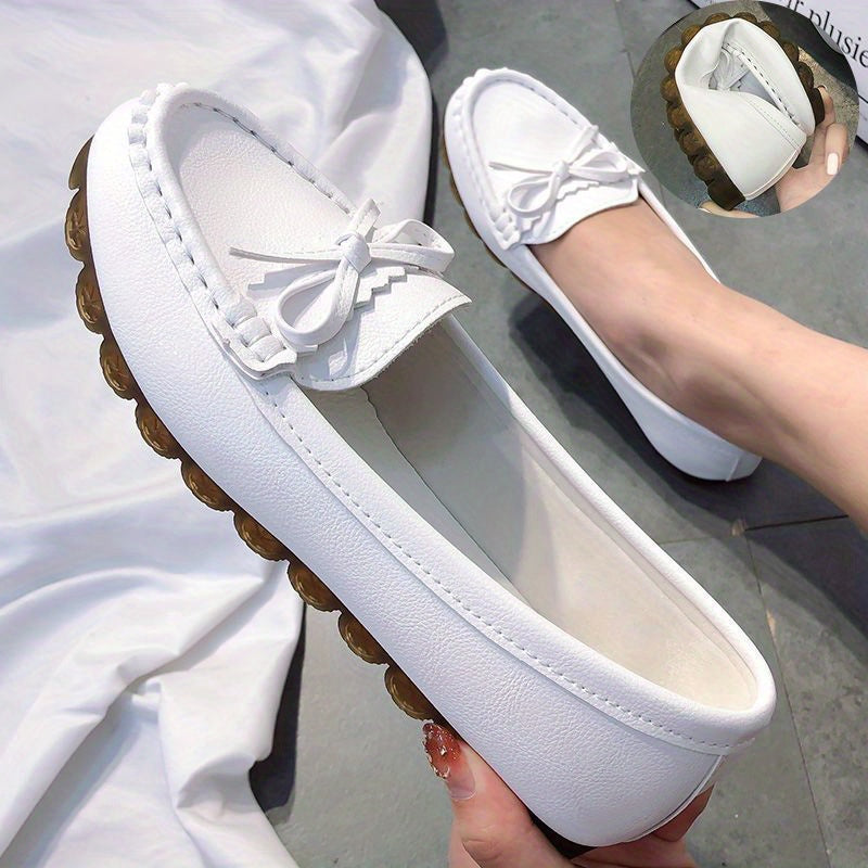 Women's Bowknot Flat Shoes Casual Soft Sole Loafers