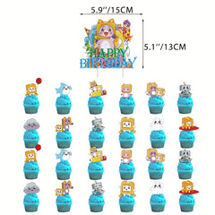 46 Pc Minifigures Birthday Party Decorations - Unforgettable Theme Party