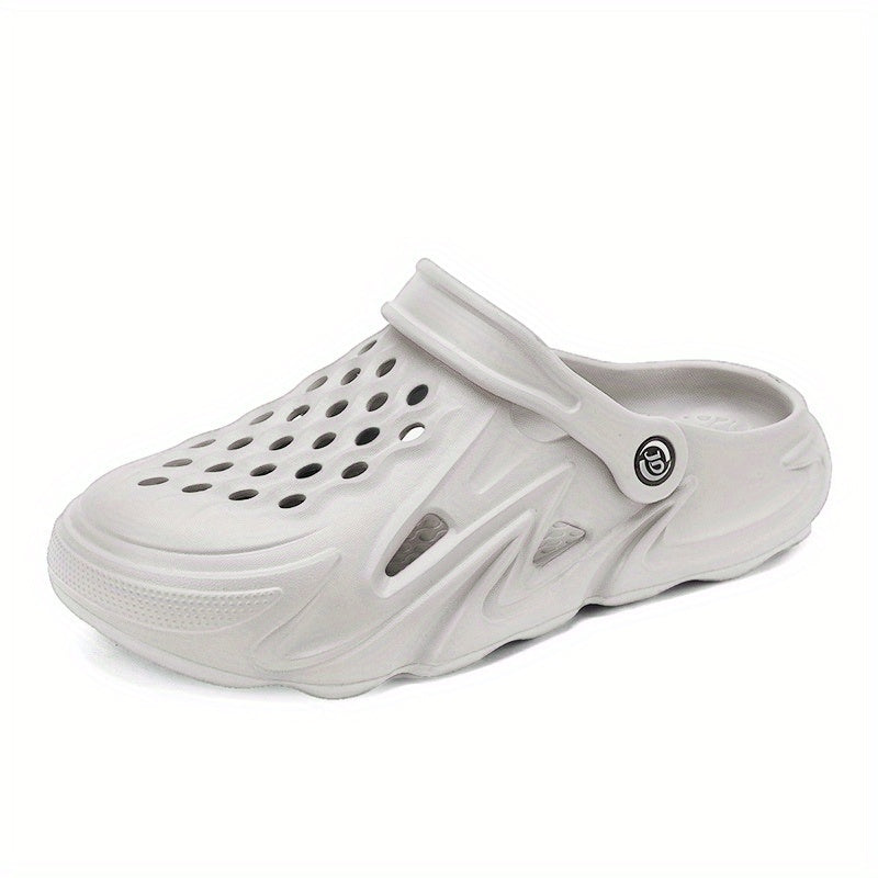 Men's Lightweight Comfy Clogs Hollow Out Non Slip Garden Shoes
