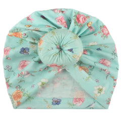 Printed Bun Head Baby Headscarf And Hat 0-3 Years Old Baby Supplies