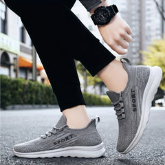 Soft Thick Bottom Mesh Breathable Woven Shoes Non Slip Lightweight Comfortable