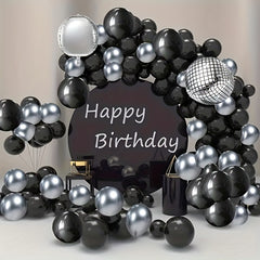 83pcs Silvery Disco Aluminum Balloons for Party Decorations