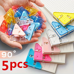 10pcs Triangle Corner Clips for Office Storage & Organization