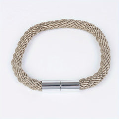 2pcs Plastic Curtain Rope w/ Magnetic Buckle for Home Decor
