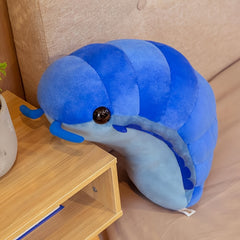11in Pill Bug Plush Toy Soft Isopod Animal Pillow Grey Insect Doll