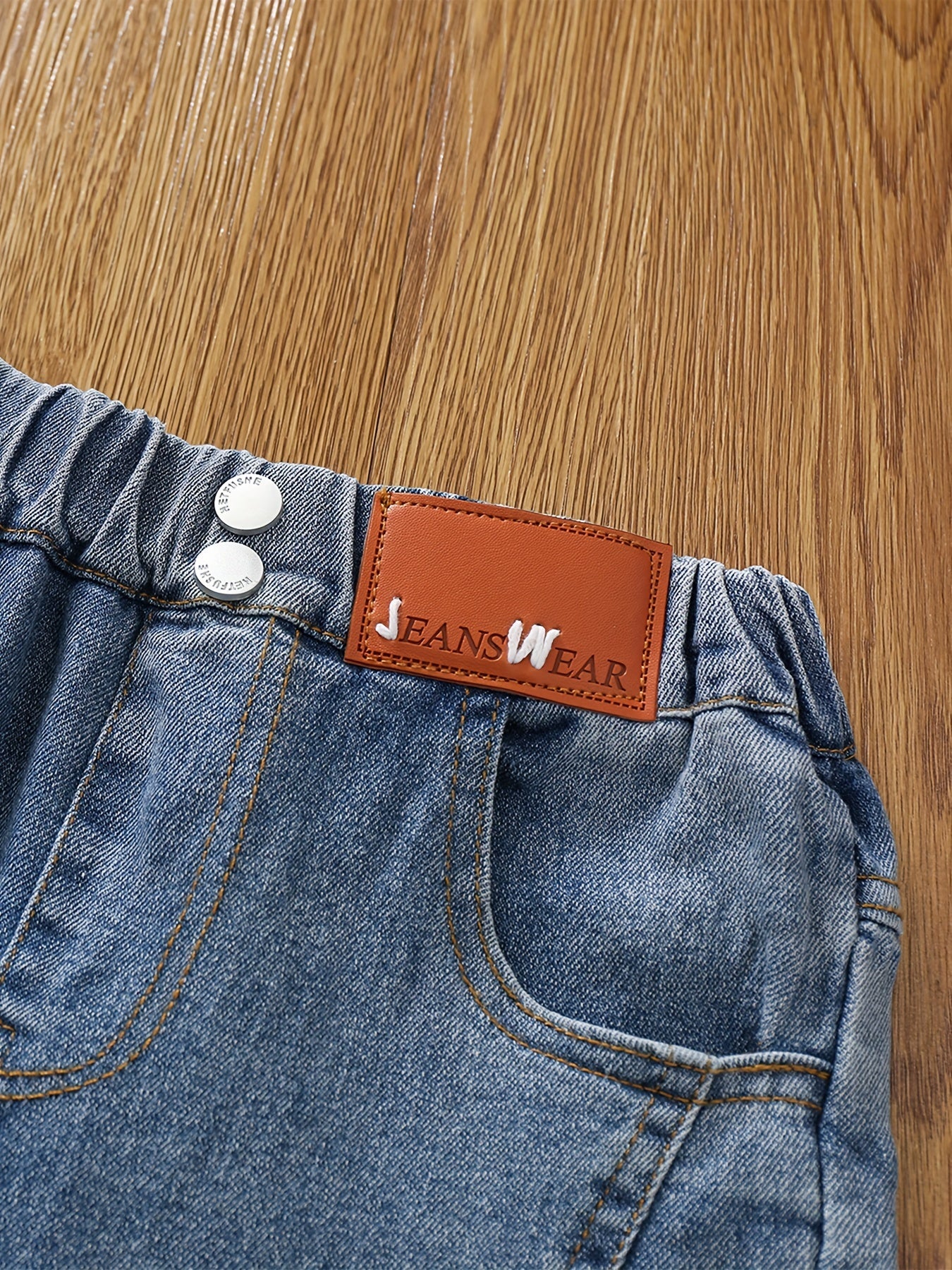 Girls' Casual Bell Bottom Pants Slim Fit Jeans For Kids