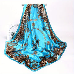 Print Square Sunscreen Bandana Scarf for Travel