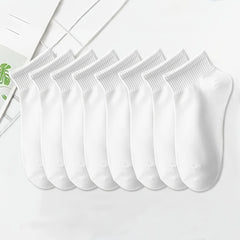 8 Solid Ankle Socks Women's Stockings & Hosiery