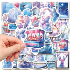 50pcs Ice and Snow World Phone Case Stickers Waterproof Decor