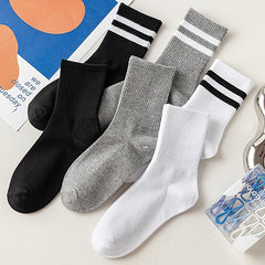 Striped Sports Socks Mid Tube Women's Stockings