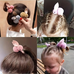 1pc Rabbit Plush Hair Clips for Baby Girls