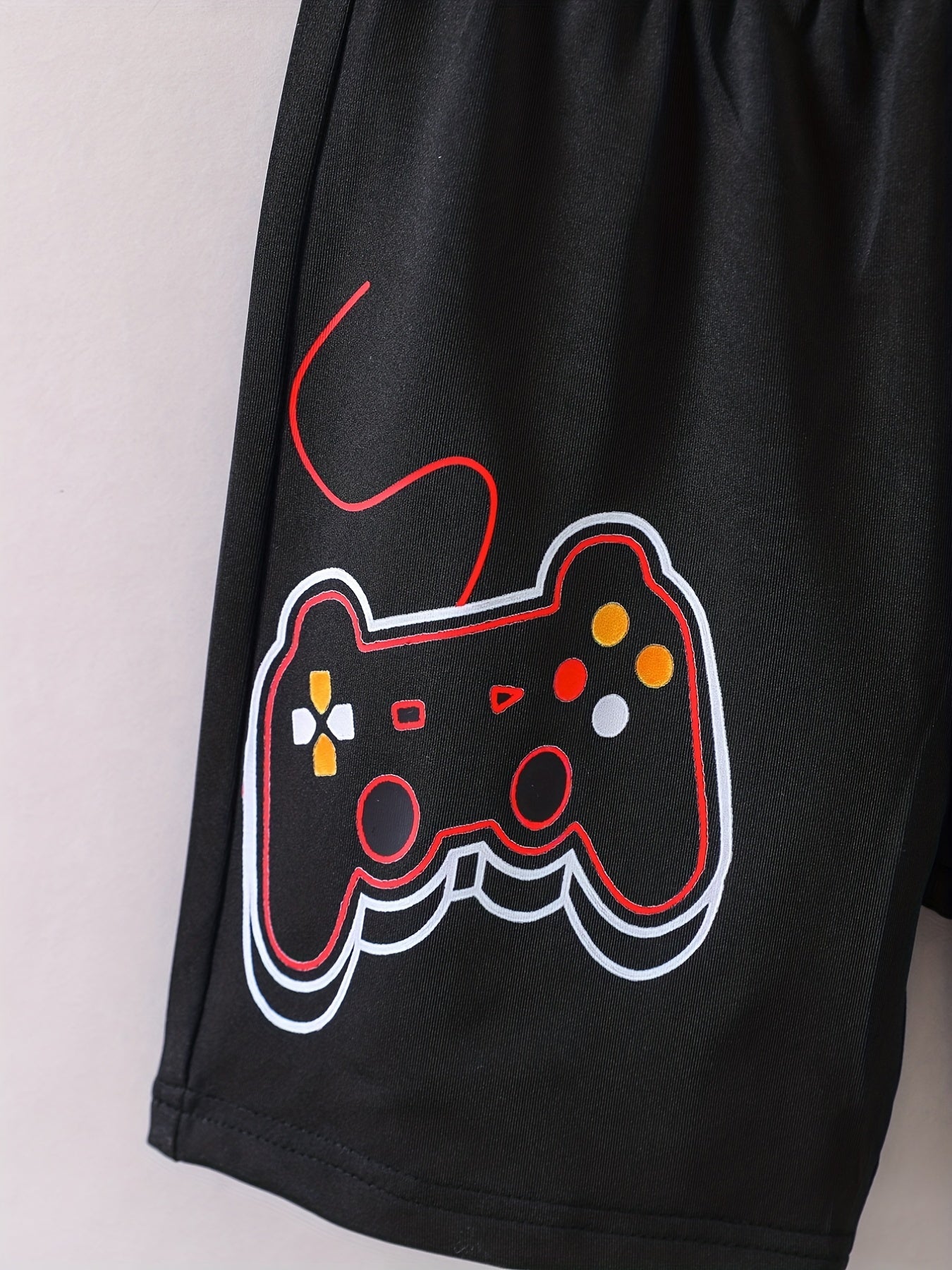 Gamepad And LEVEL UP Print Boys Quick drying Shorts